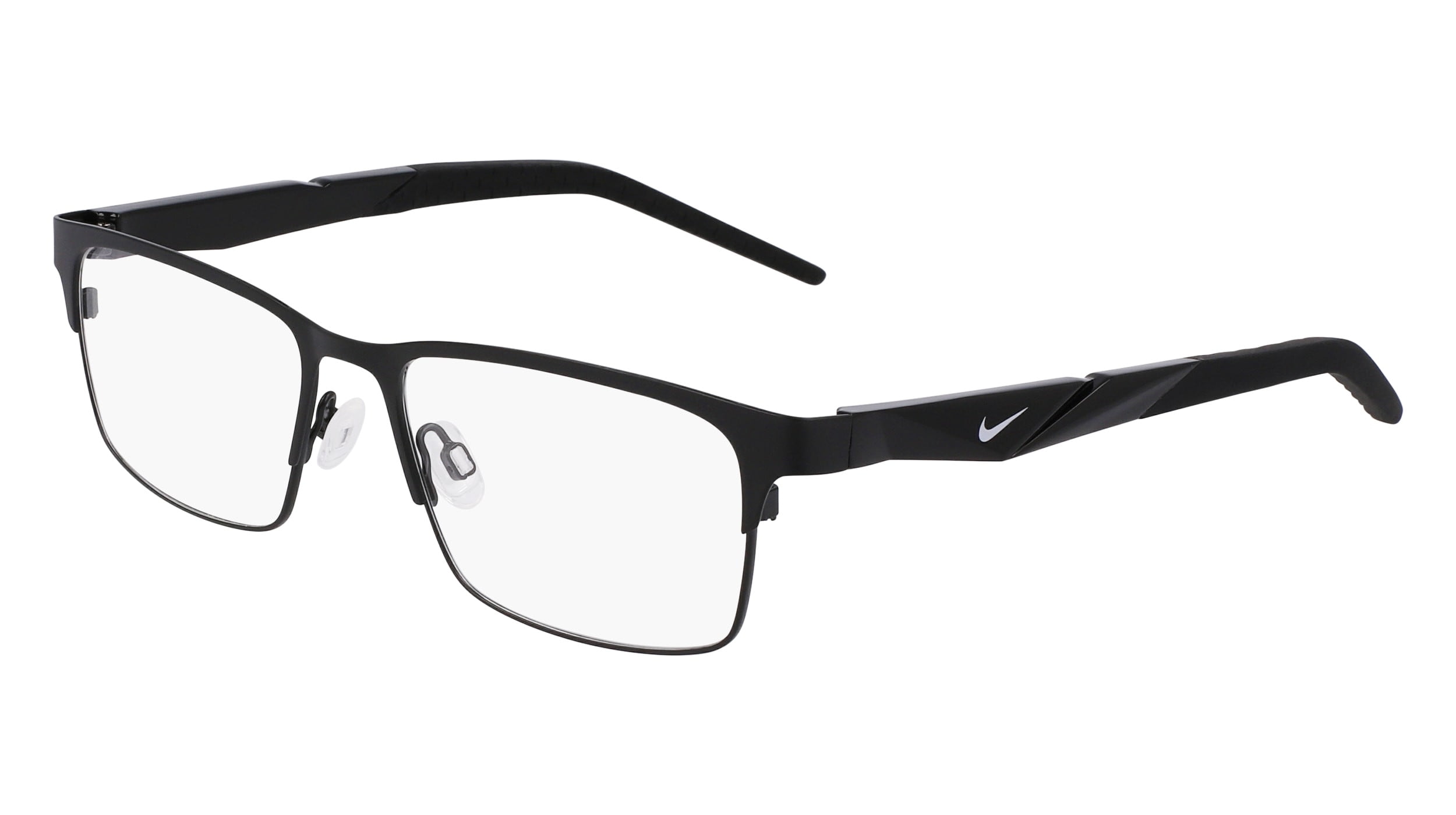 NEW NIKE retailer 8052 009 Matte Black Eyeglasses 55mm with Nike Case