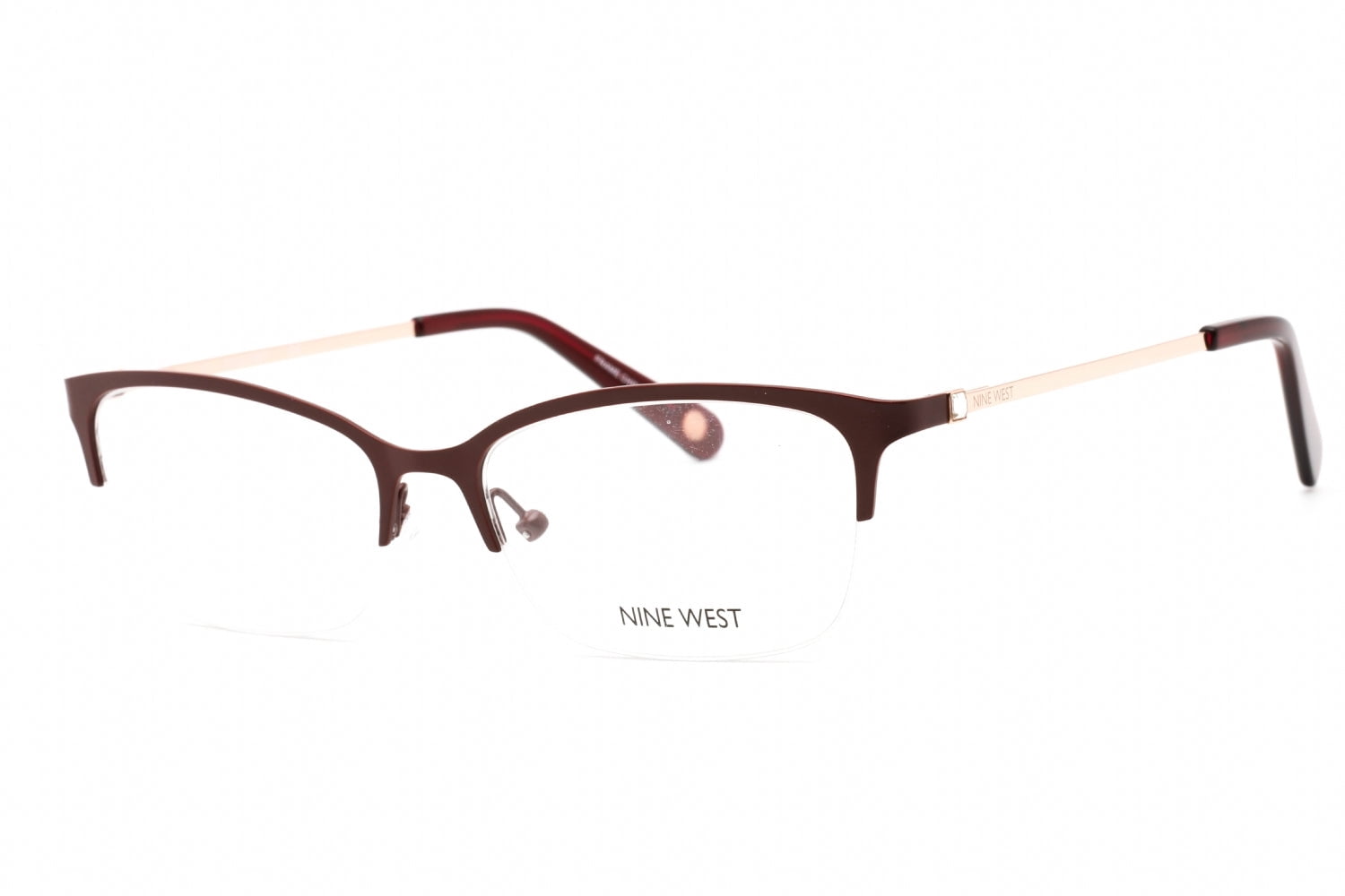 NWT WOMEN\'S MT EYEGLASS FRAMES 1094 BURGUNDY Marquette Oval,Cat Eye Burgundy Eyeglasses | Glassesshop main image 4