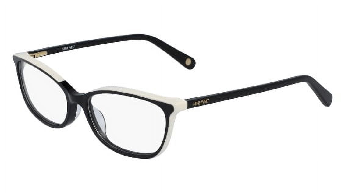 Nine West NW5161 001 Unisex Black/Cream Plastic Frame Eyeglasses