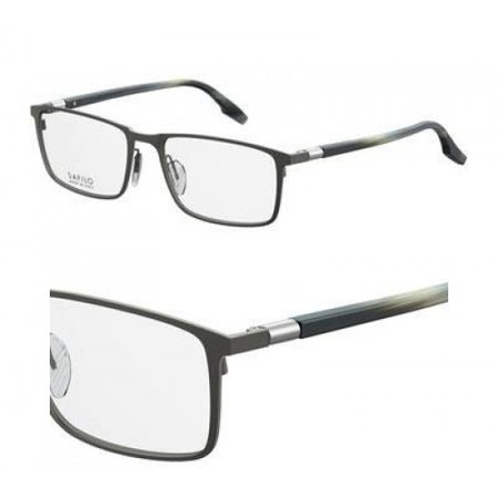 Eyeglasses New Safilo Bussola 5 0R80 Semi Matte Dark Ruthenium