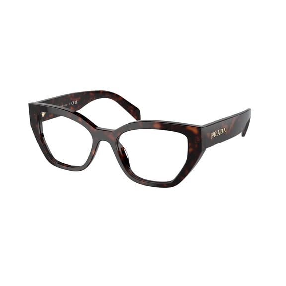 Prada Women's 0Pr A16v Oversized Square Acetate Eyeglasses Brown