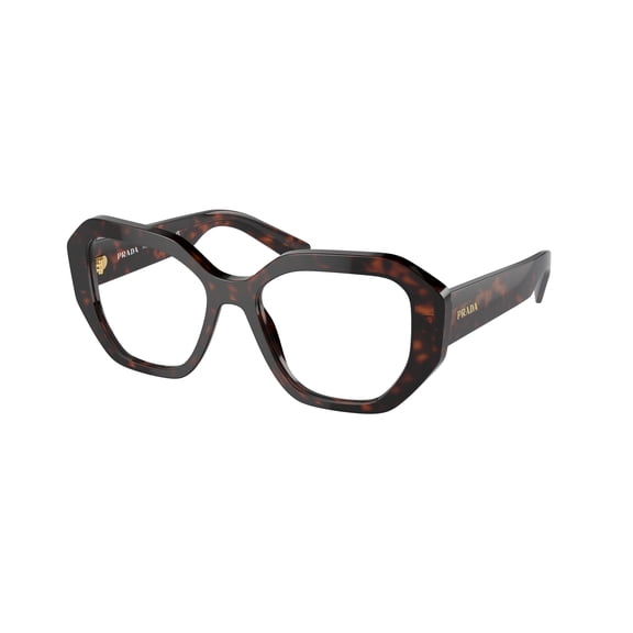 Prada Women's A07v Vista Oversized Geometric Tortoiseshell Frame Eyewear Brown