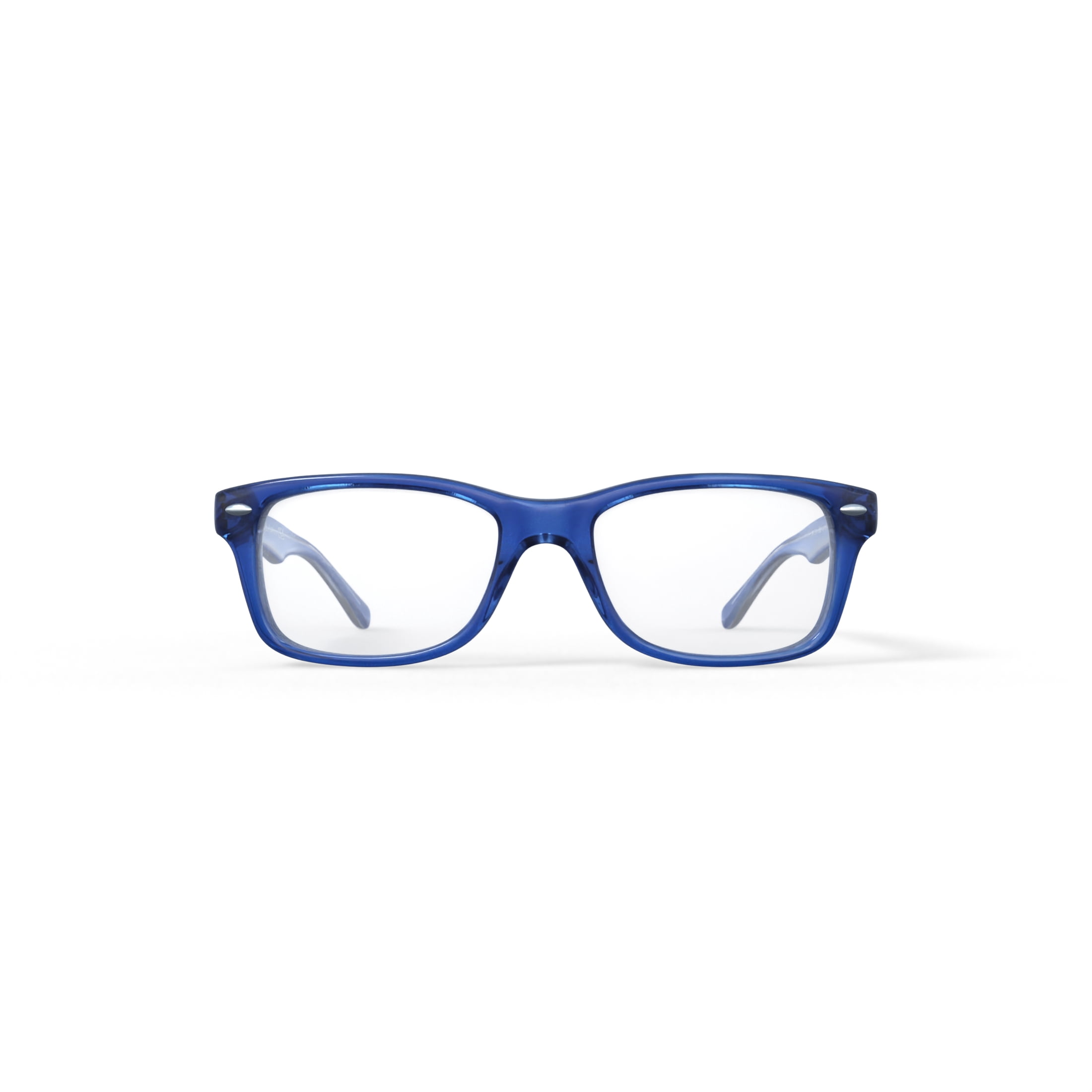 Ray-Ban Youth Size 48 0RY1531 Prescription Eyeglasses with Case, Top Dark Blue/Brown/Light Grey