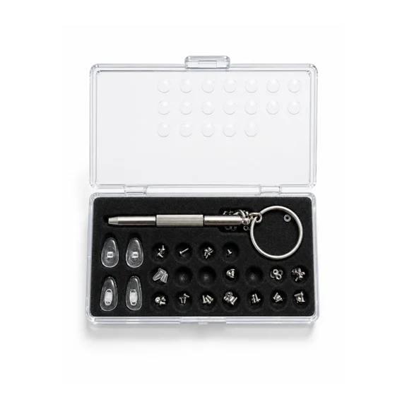 Eyeglasses Repair Kit Screws Nose Pads Screwdriver Sunglasses Glasses Tool Set