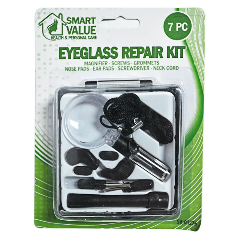 Eyeglass Repair Kit Screwdriver Magnifier Eye Glasses Tools Nose Pad Cord Screws Eyeglass Repair Kit Screwdriver Magnifier Eye Glasses Tools Nose Pad Cord Screws