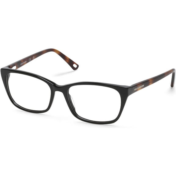 Skechers SE2210 001 Women's Shiny Black Full Rim Frame Eyeglasses