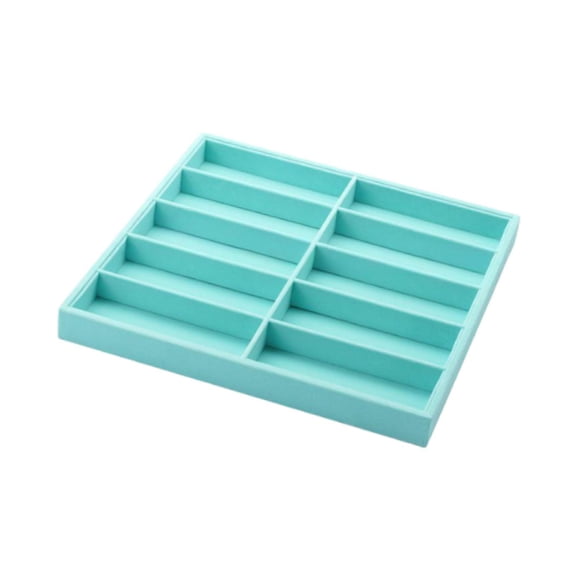 Eyeglasses Storage Container Sunglasses Organizer Box Glasses Display Case Ten Compartment Velvet Store Use