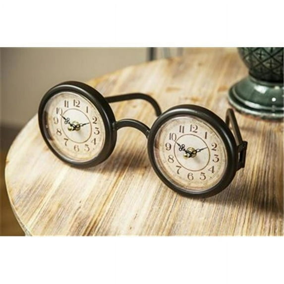Manual Eyeglasses Table Clock