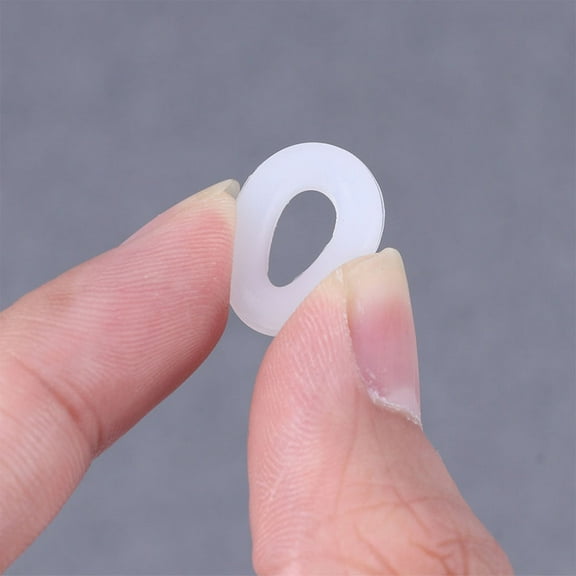 FRCOLOR Silicone Eyeglass AntiSlip Rings for Comfortable Glasses 20 Pairs Fits Most Frames