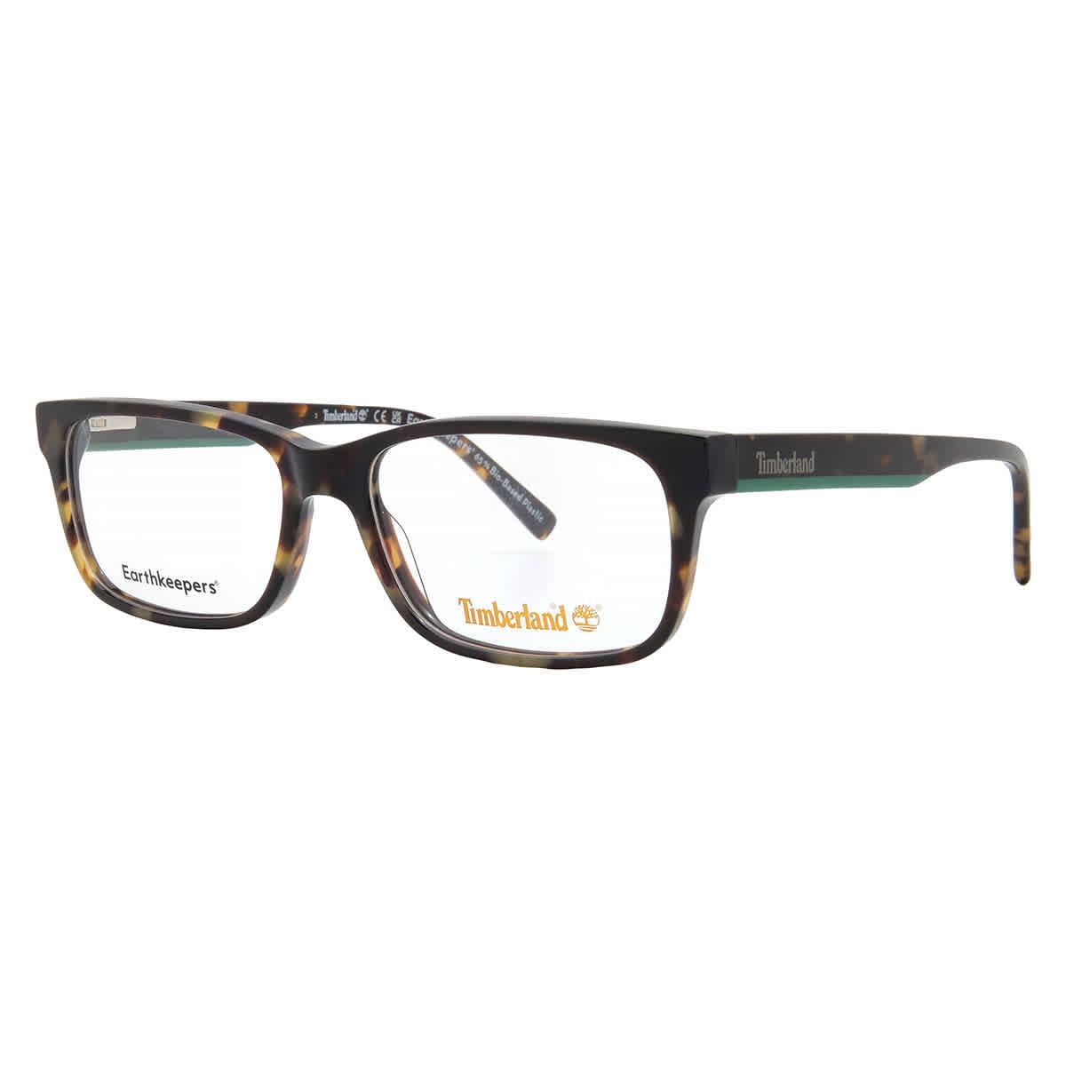 NWT Timberland TB1847-053-55 Blonde Havana 55mm Eyeglasses Timberland Demo Rectangular Men main image 3