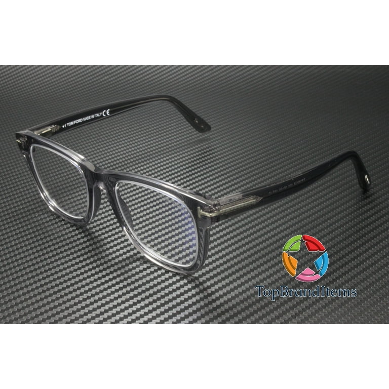 Tom Ford FT 5820-B Plastic Mens Square Eyeglasses Grey 50mm