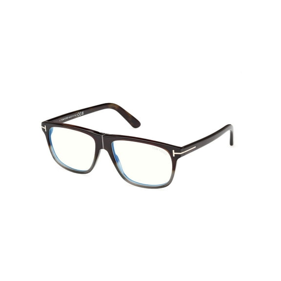 Tom Ford Eyeglasses FT5978-B 056 56mm Dark Havana Gradient / Blue Filter Lens