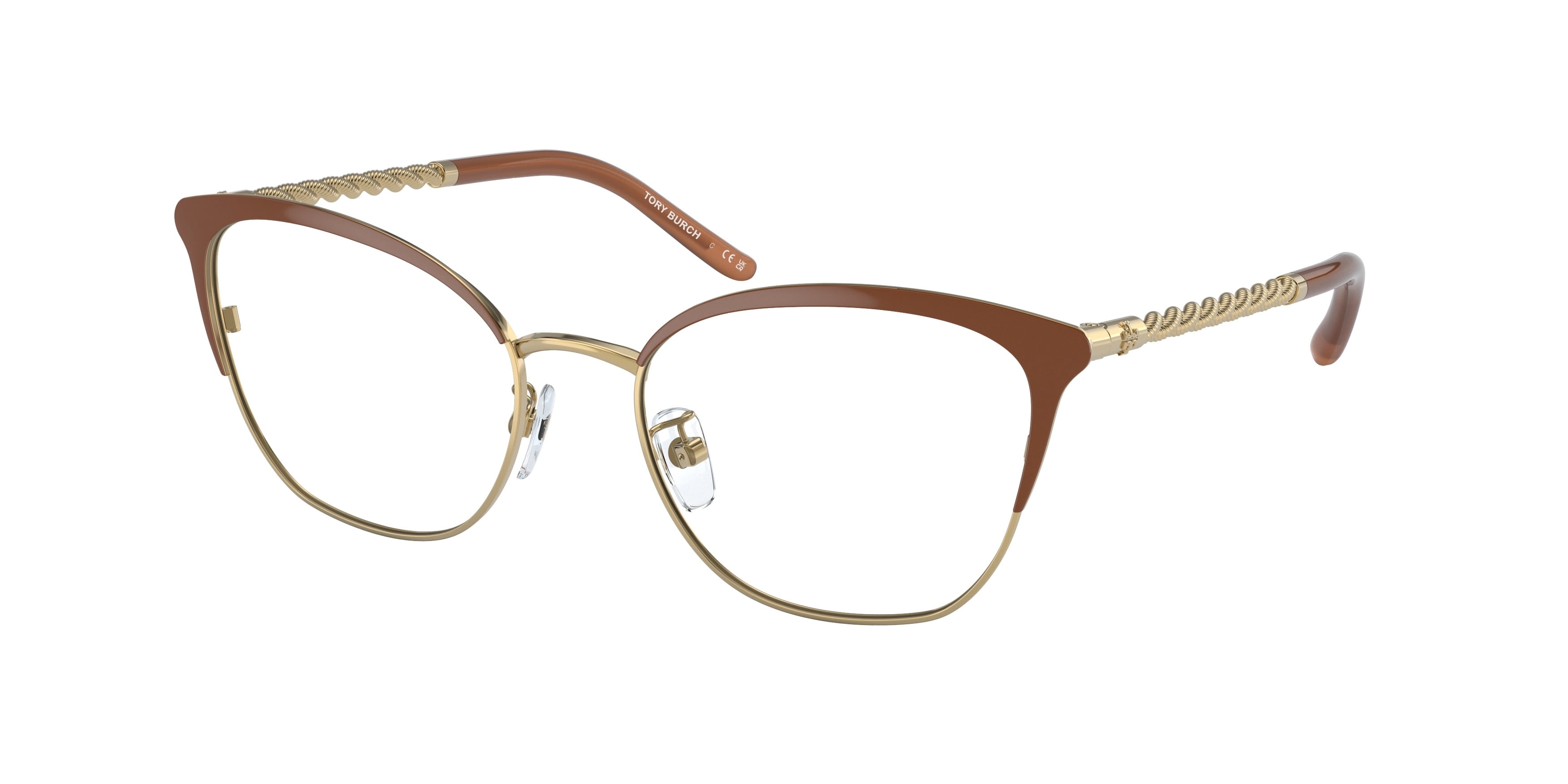 Eyeglasses Tory Burch TY 1076 3342 Shiny Gold / Camel