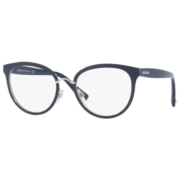 Valentino VA1004 3010 50mm Browline Eyeglass Frames Women's Blue