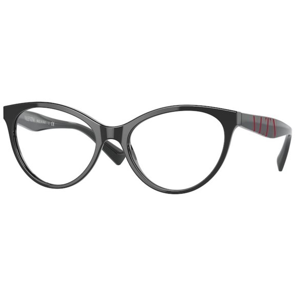 Valentino VA3013 5199 53mm Cat Eye Eyeglass Frames Women's Black