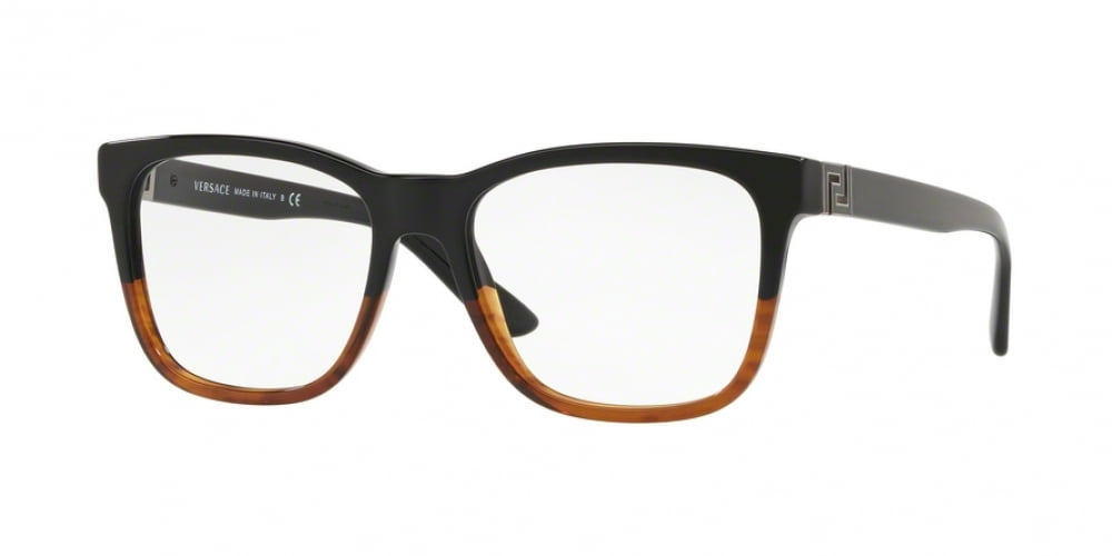 Eyeglasses Versace VE 3243 5117 Black/Havana - Walmart.com