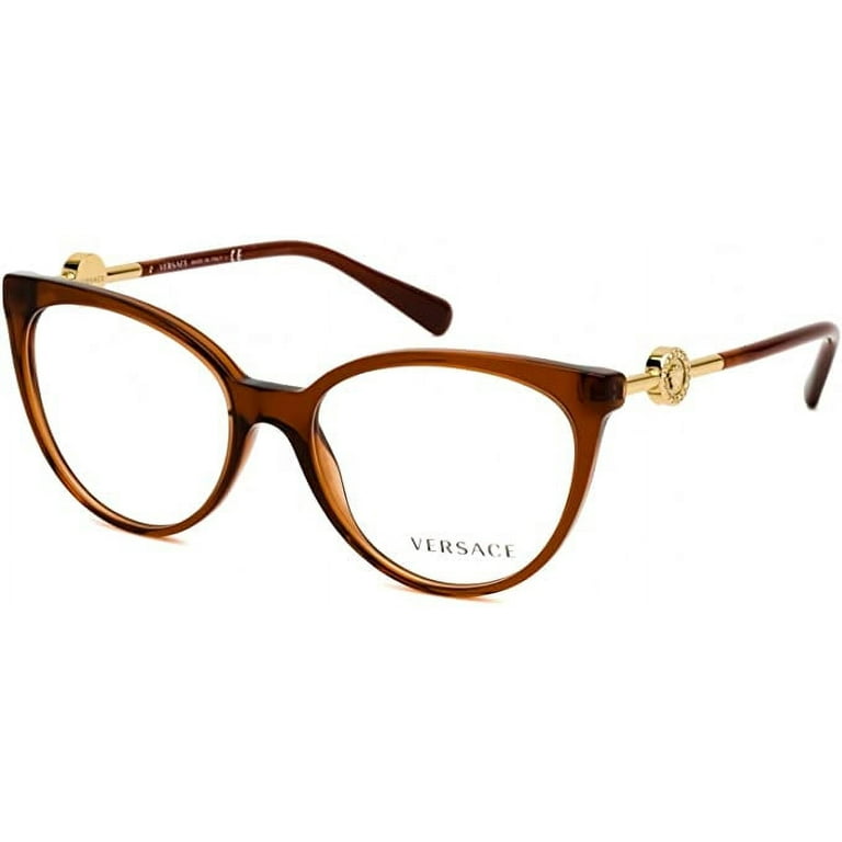 Versace top VE3172 lizard brown eyeglasses