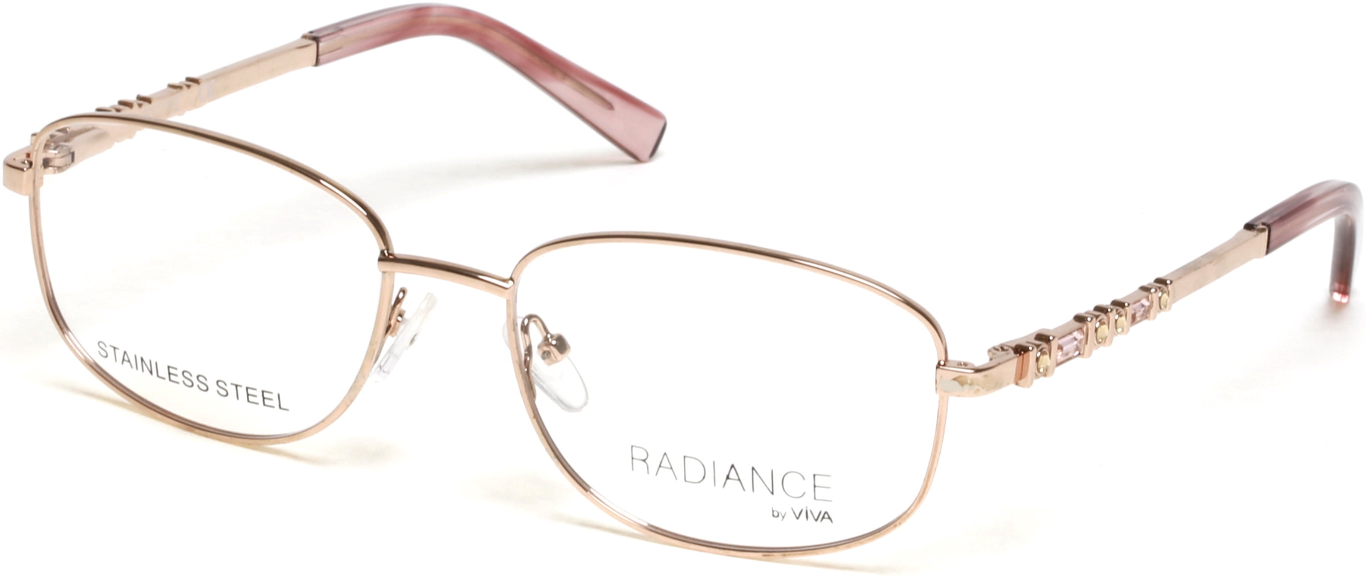 Eyeglasses Viva VV 8019 028 Shiny Rose Gold / - Walmart.com