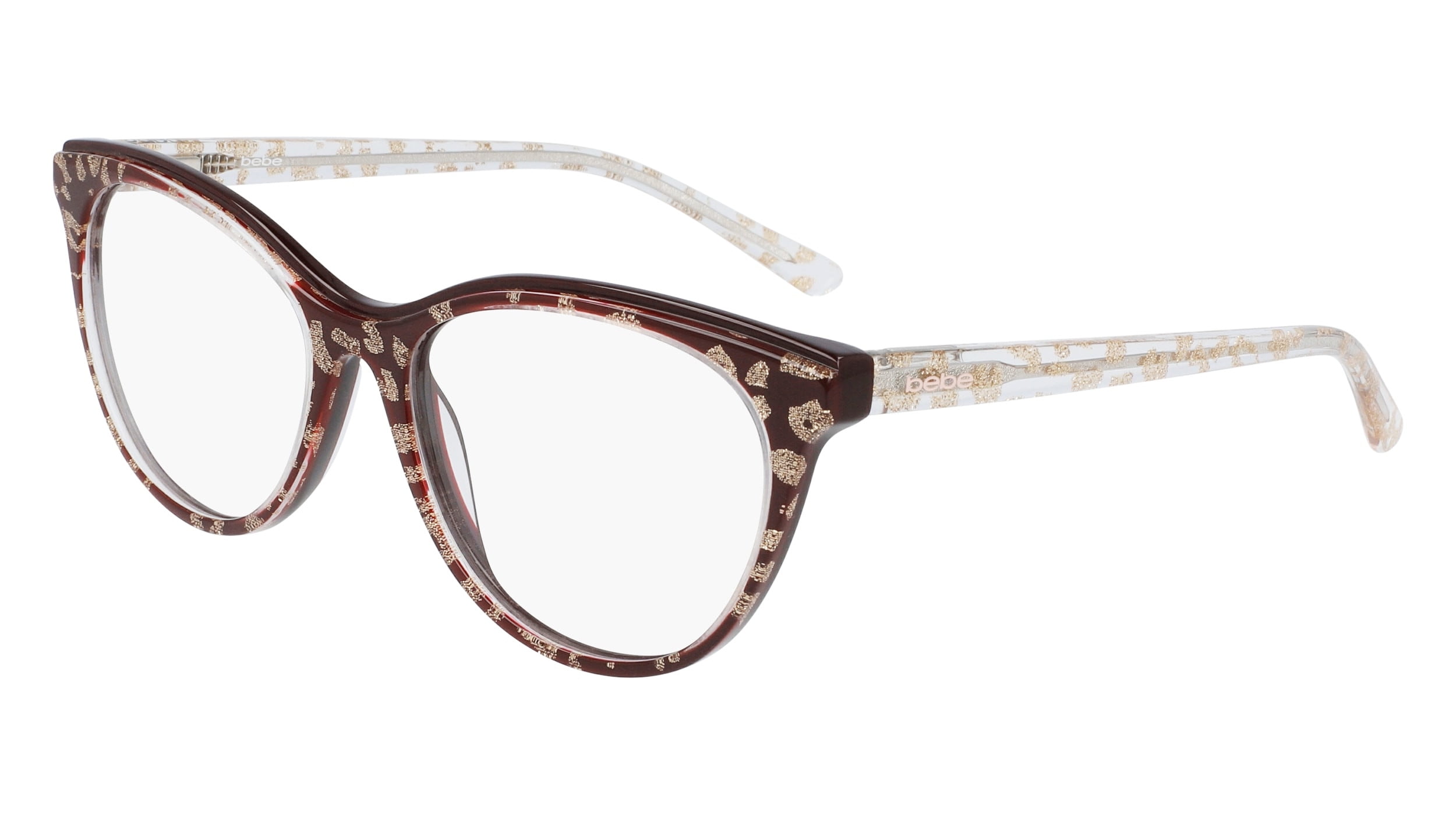 BEBE BB5189-610-55 Eyeglasses Size 55mm 17mm 0mm burgundy Women