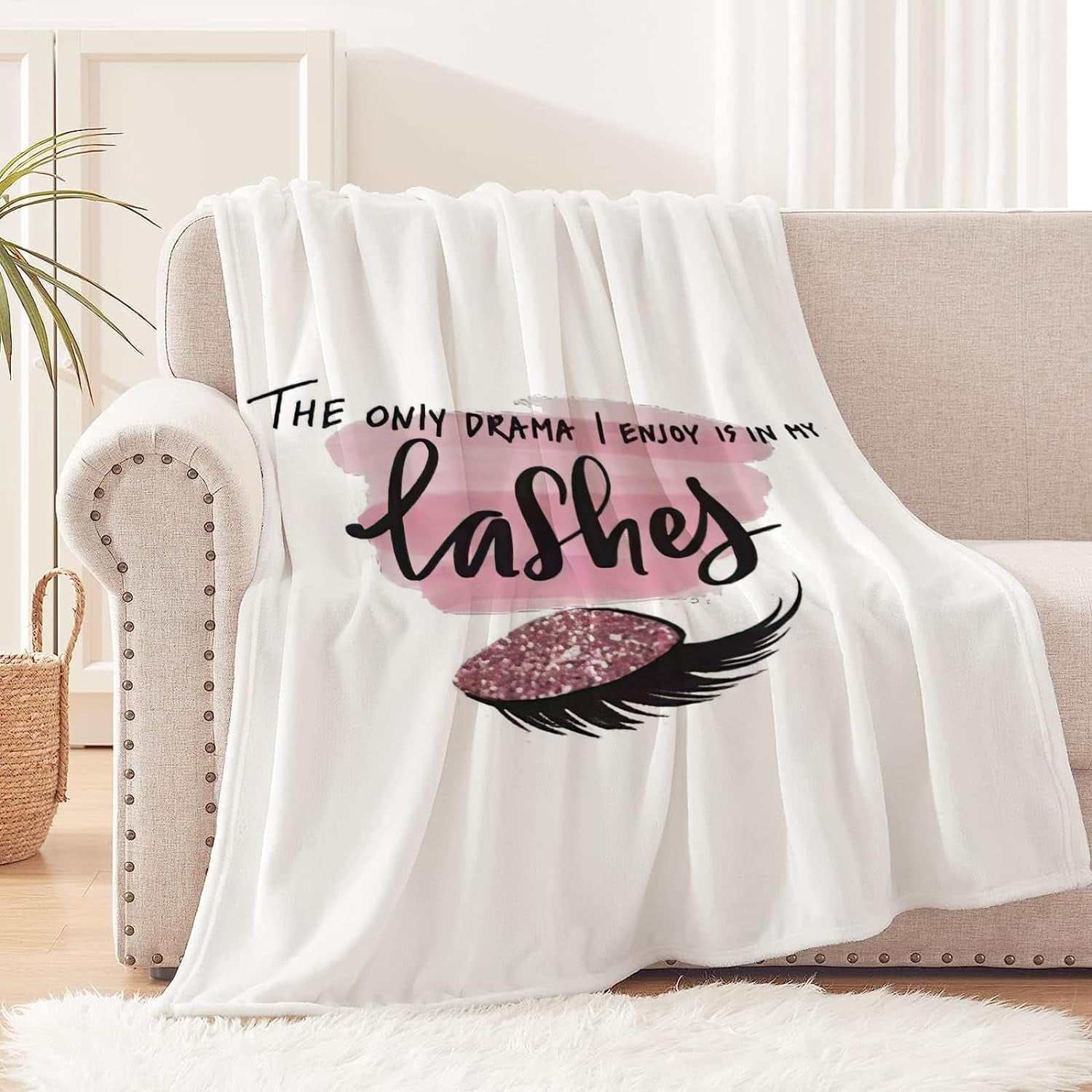 Eyelash Blanket Soft Cozy Lash Blanket for Lash Bed Lash Room Decor