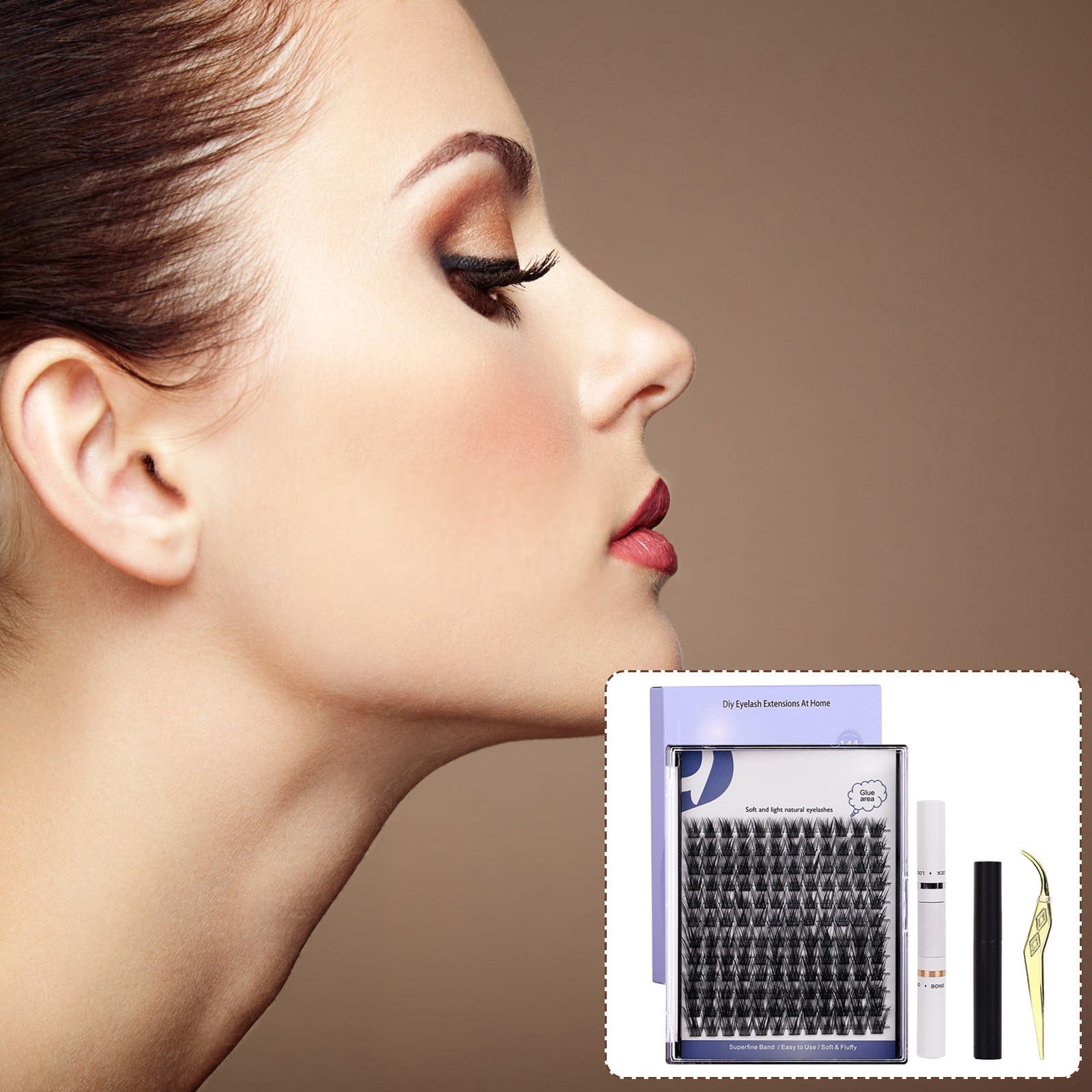 Eyelash Book 5MLNatural False Eyelashes Kit Complete Set With Lashes