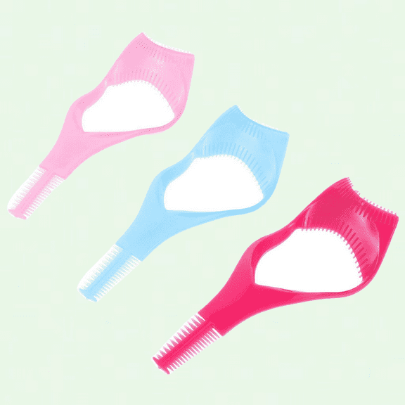 Eyelash Brush Guard Applicator, 3-in-1 Plastic Mascara Applicator Eyelash Brush Tool for Beginners, 6 Pack