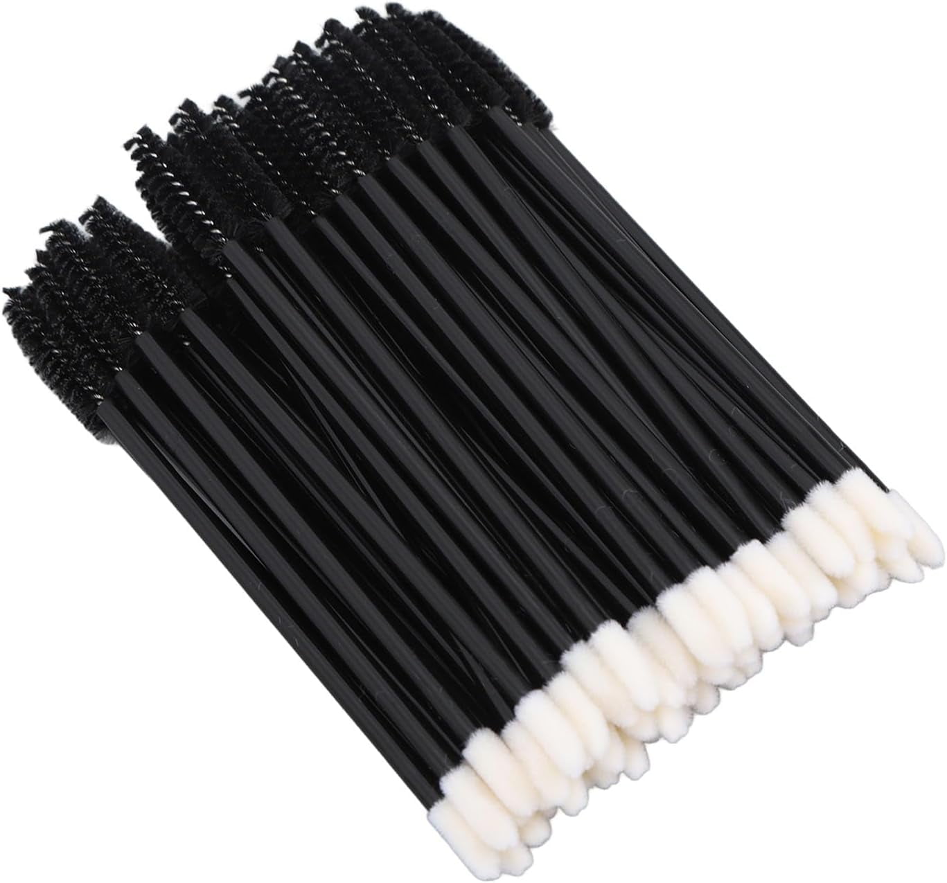 Eyelash Brush, Spiral Brush Rounded Blunt Brush Compact Disposable