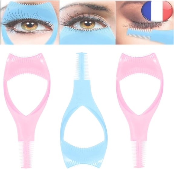 Eyelash Brush Tool4pcs 3 in 1 Makeup Cosmetic Eyelash Tool Upper Lower Eye Lash Mascara Guard Applicator