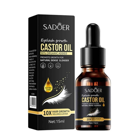 Eyelash Castor Oil, Eye Lashes Thick Lady Eyelash Liquid 15ml