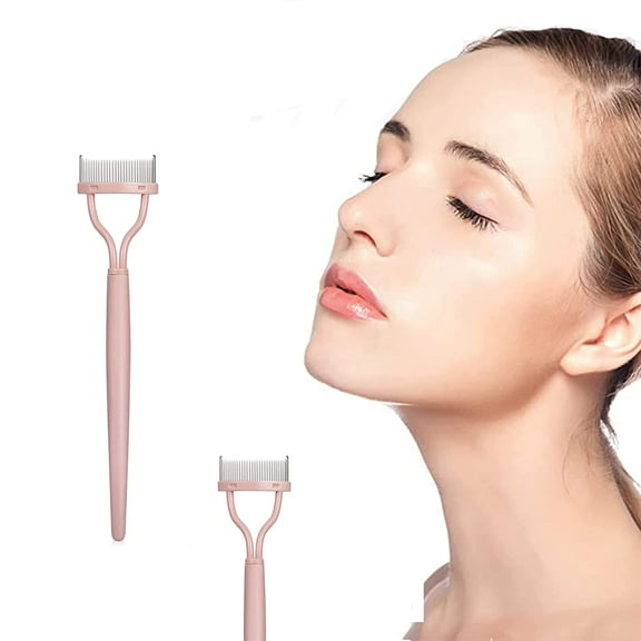 Eyelash Comb,Eyelash Separator Tool Metal Teeth, Eyelash Brush Mascara Comb Eyebrow Eye Lash Comb Lash Applicator Tool for Girls and Women