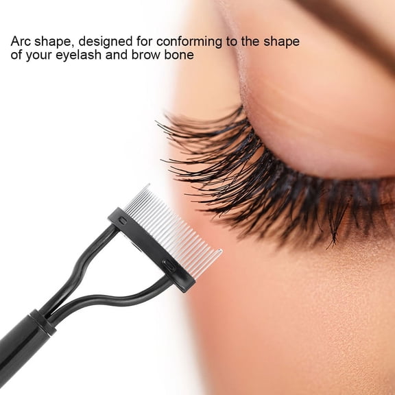 Eyelash Comb Metal Teeth, Eyelash Comb, Steel Needle Mascara Eyebrow Brush Eyelash Comb Separator, For Actor For Women