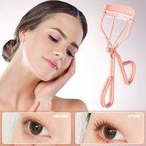 Eyelash Curler, Eyelash Comb, Stainless Steel Eyelash Curler with Built-In Brush, Comfortable Handle Design for All Eye Shapes and Sizes, Gentle Curling without Pulling Or Breaking Lashes