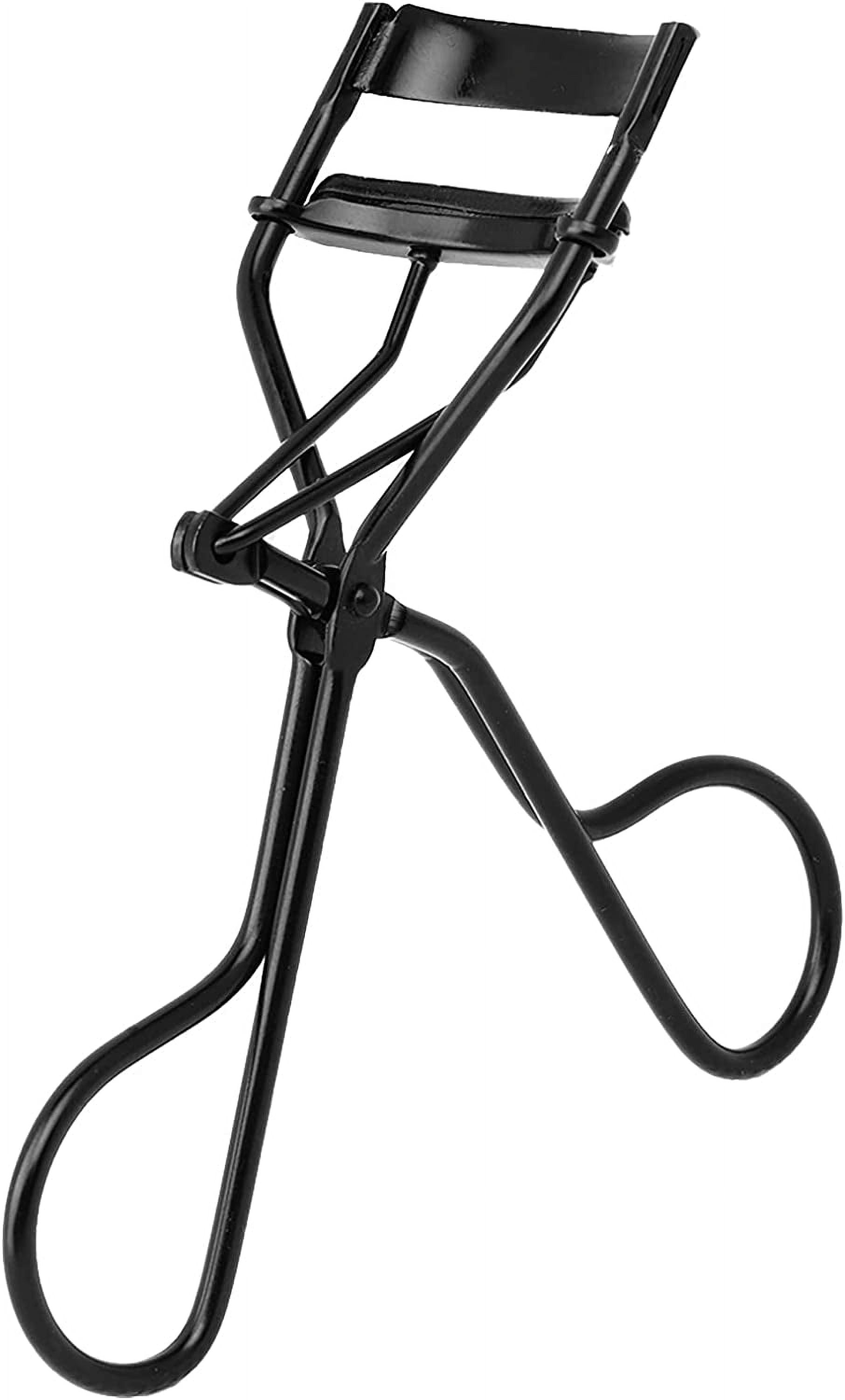 Eyelash Curler, Professional Stainless Steel Lash Curler with Silicone Pad, Beauty Makeup Tool with Comfortable Handle Fits All Eye Shape, Black