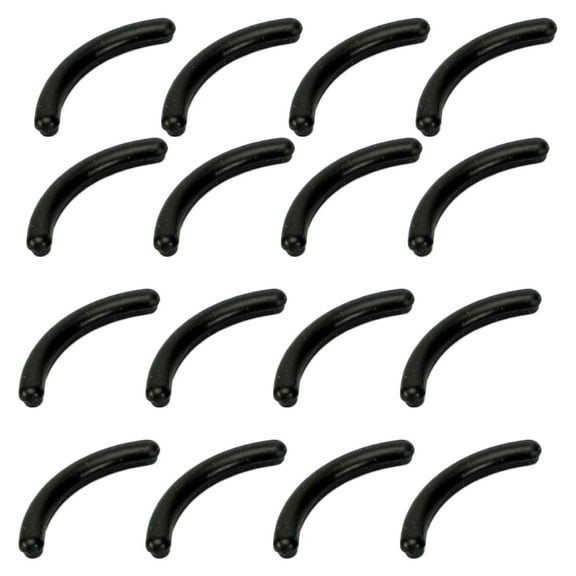 Milisten 16Pcs Black Silicone Eyelash Curler Rubber Pads Soft Cushions Safe for Makeup