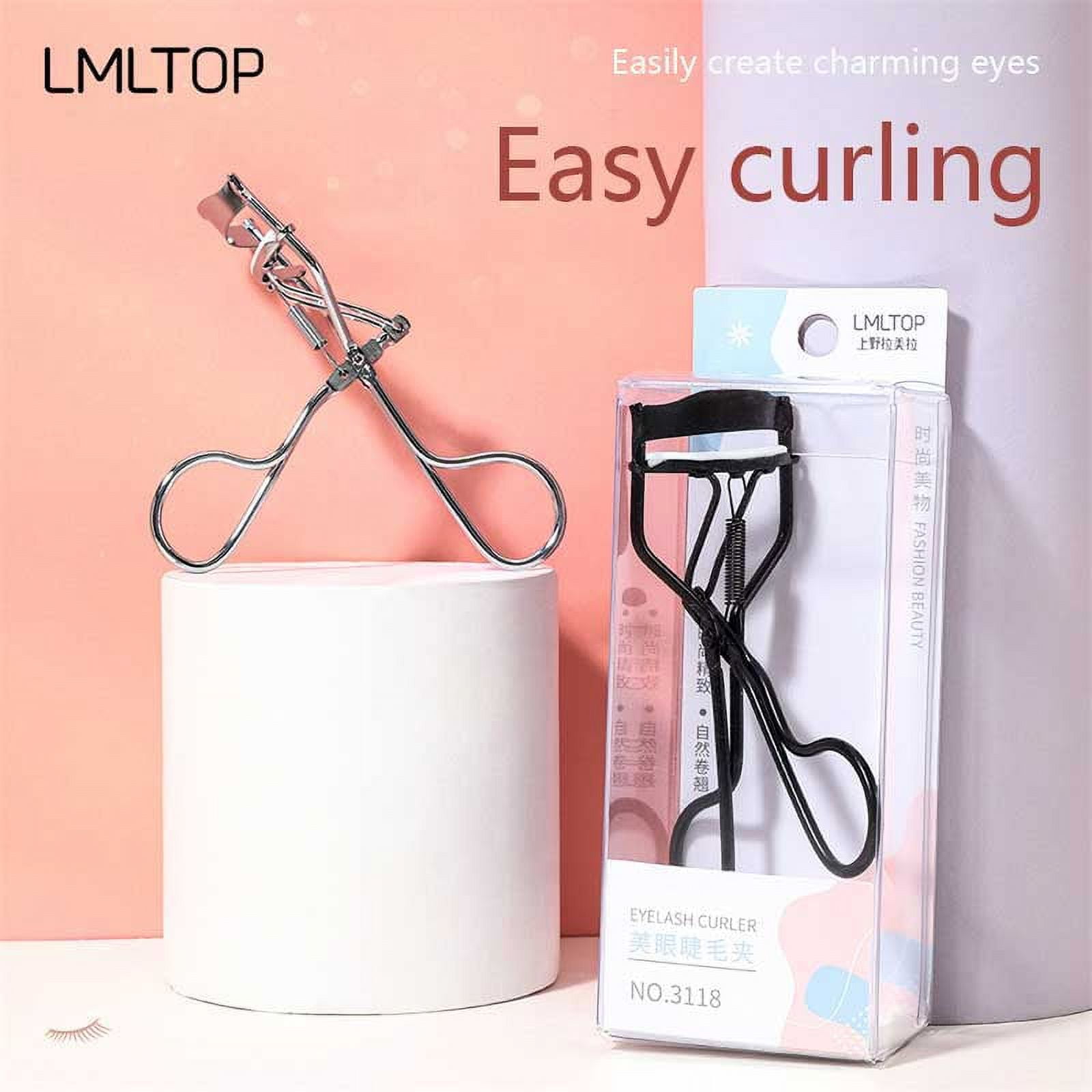 Eyelash Curler Stainless Steel Eyelash Curler Black Silver Natural