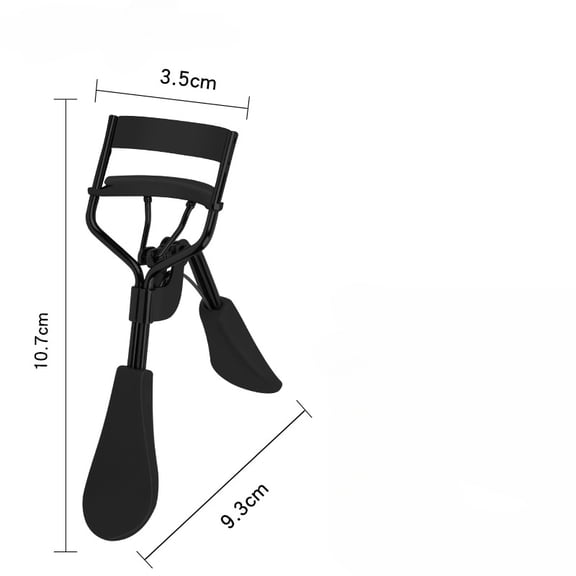 Comfort Grip Lash Curler for Natural False Lashes Round Shaped Eyes Includes 1 Refill Pad Holds Curl up to 8 Hours