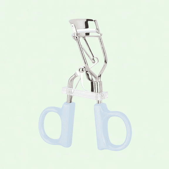 Eyelash Curler for Easy and Pain-Free Lash Curling - Blue, Portable, and Flexible