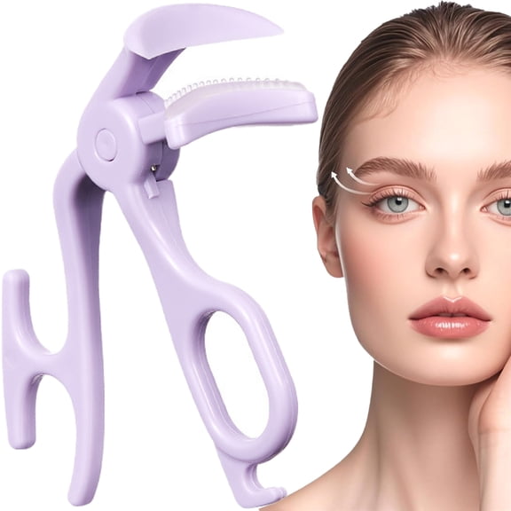 Eyelash Curler with Comb, Frameless Wide-Angle Lash Curler with Toothed Comb, Ergonomic 2-in-1 Beauty Tool for Lifting and Separating Lashes