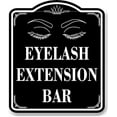 thumbnail image 1 of Eyelash Extension Bar BLACK Aluminum Composite Sign, 20"x24", 1 of 2