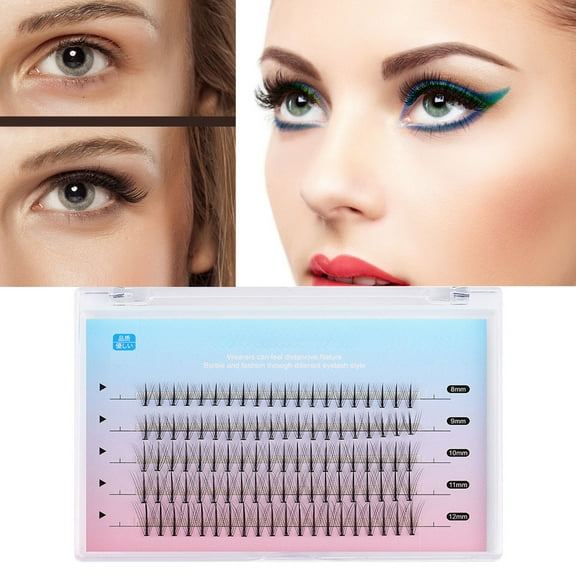 Eyelash Extension Kit with 3D Cluster Lashes for Natural Volume and Reusable Wear