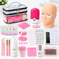 Eyelash Extension Practice Kit for Beginners with Silicone Mannequin ...