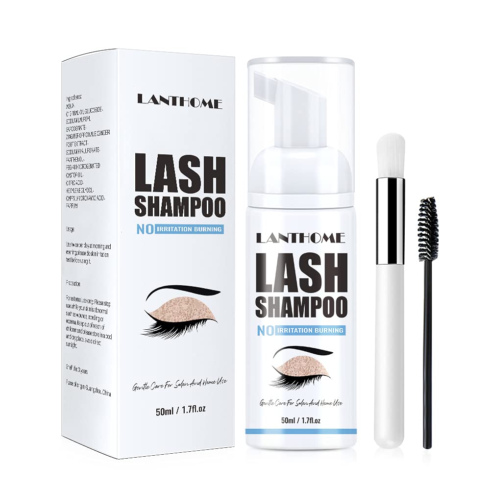 Eyelash Extension Shampoo , Remove Makeup Residue & Mascara, Gentle
