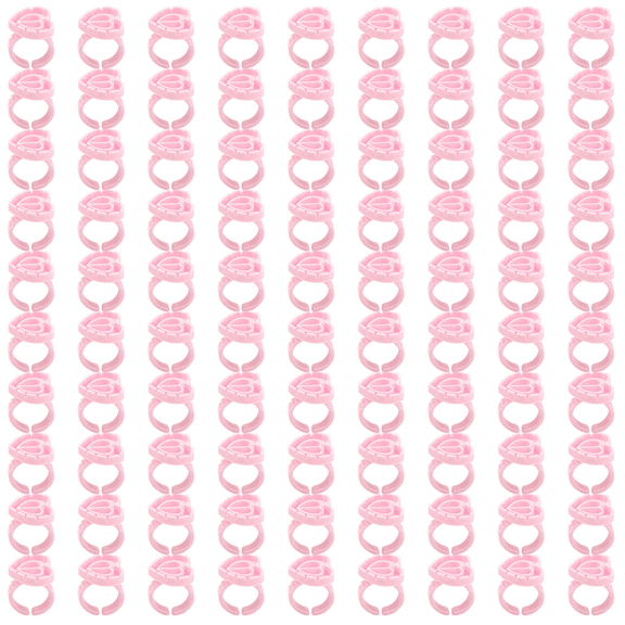 Eyelash Extension Supplies, Eyelash Glue Ring for Lash Extension Supplies, Blossom Ring Fanning Cups for Eyelashes Supplies,Pink