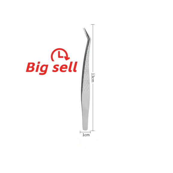 Eyelash Extension Tweezers Made Of Stainless Steel, With A Gold-Plated Textured Tip Precise Beauty Applications