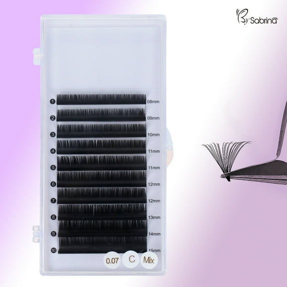 Eyelash Extensions C Curl Classic Lashes Soft Matte Dark Professional Eyelashes Extension Salon Use