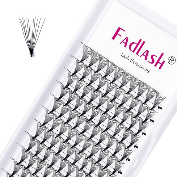 Eyelash Extensions Premade Fans Eyelash Extensions C CC D DD Curl Pointy Tip Pre Fan Eyelashes Premade Lash Extension Fans Volume Lash Extensions Pre Made Volume Lashes (12D-0.07C, 19mm)