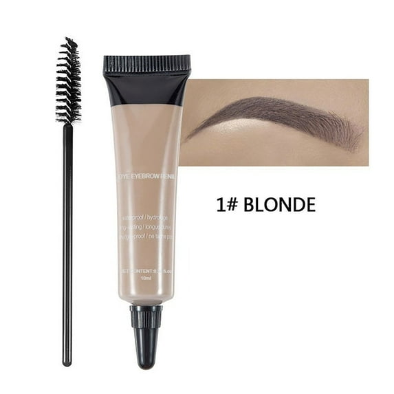 Eyelash & Eyebrow Color Kit, 2 in 1 Professional Lash & Brow Color Kit Lash Color Kit with Brush, Extreme Hold Tinted Eyebrow Gel, Waterproof Smudge-proof Professional Brow Color Kit, Eyebrow Makeup