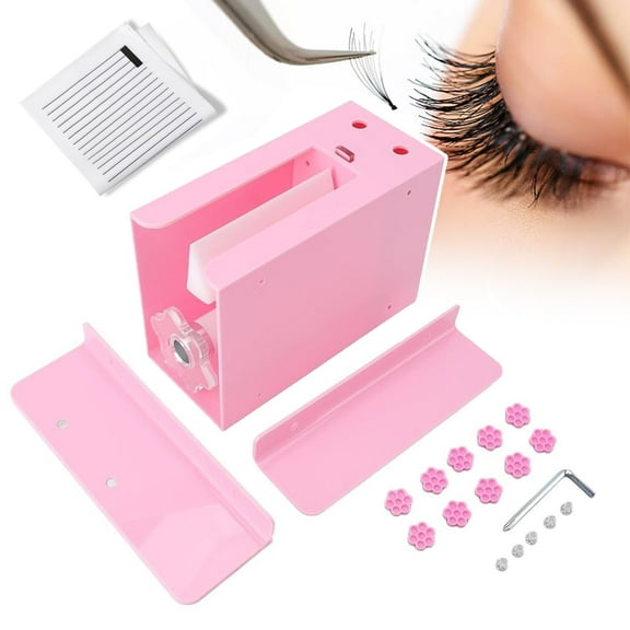 Eyelash Flowering Machine - Effortless Lash Extension Fan Maker For Professional Lash Artists, Semi Automatic Eyelash Flowering Tool For Wide Lash Fans,with Extension Bracket