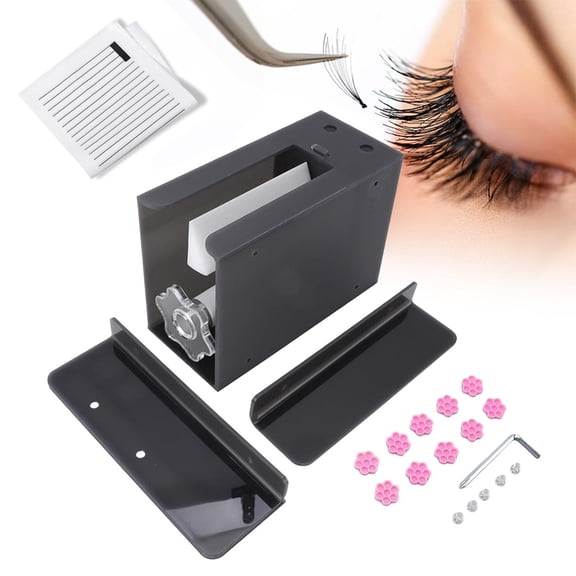 Eyelash Flowering Machine - Effortless Lash Extension Fan Maker For Professional Lash Artists, Semi Automatic Eyelash Flowering Tool For Wide Lash Fans,with Extension Bracket