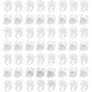 Eyelash Glue Ring Cup Shelf 200pcs Eyelash Extension Glue Holder Heart Shape Glue Cups Eusable Eyelash Pad Stand Eyelash Extension Makeup Tools Cup Holders Lash Glue Rings